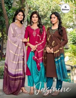Girnar jasmine vol 1 wholesale kurties for singles